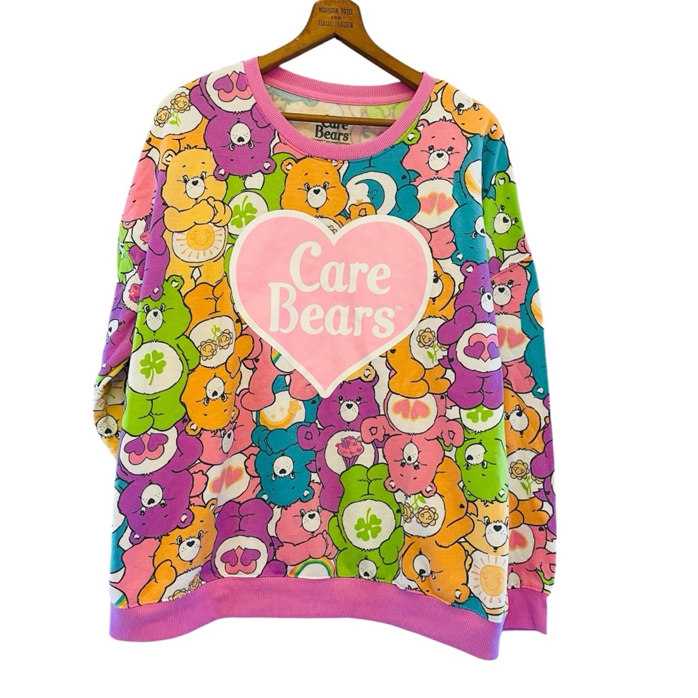 CARE BEARS | Hybrid Apparel Multicolor Sweatshirt Women's XXL TikTok Viral GUC - Picture 1 of 7